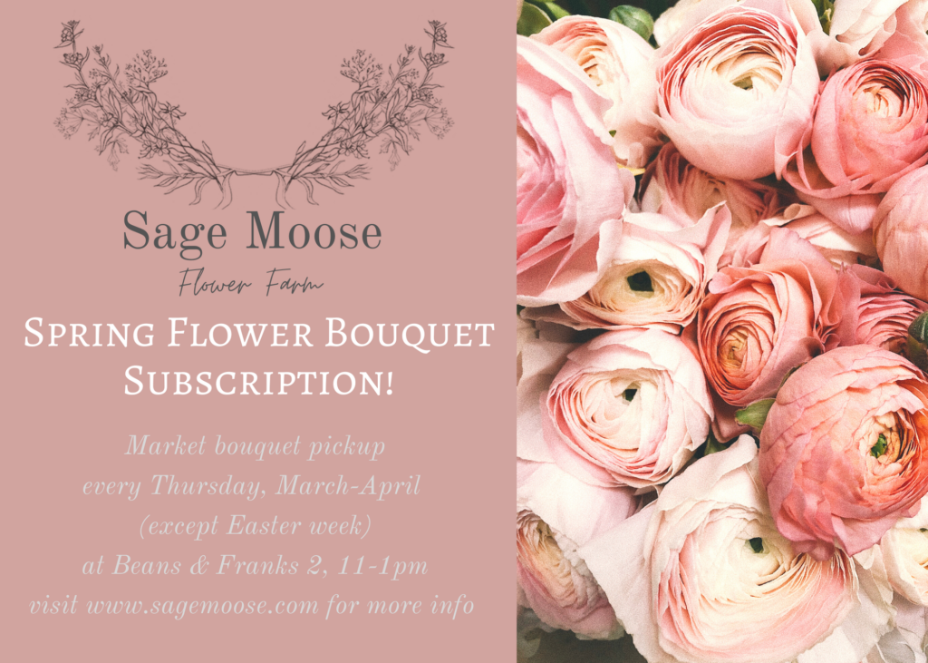 Spring Flower Bouquet Subscription! copy Sage Moose Fower Farm